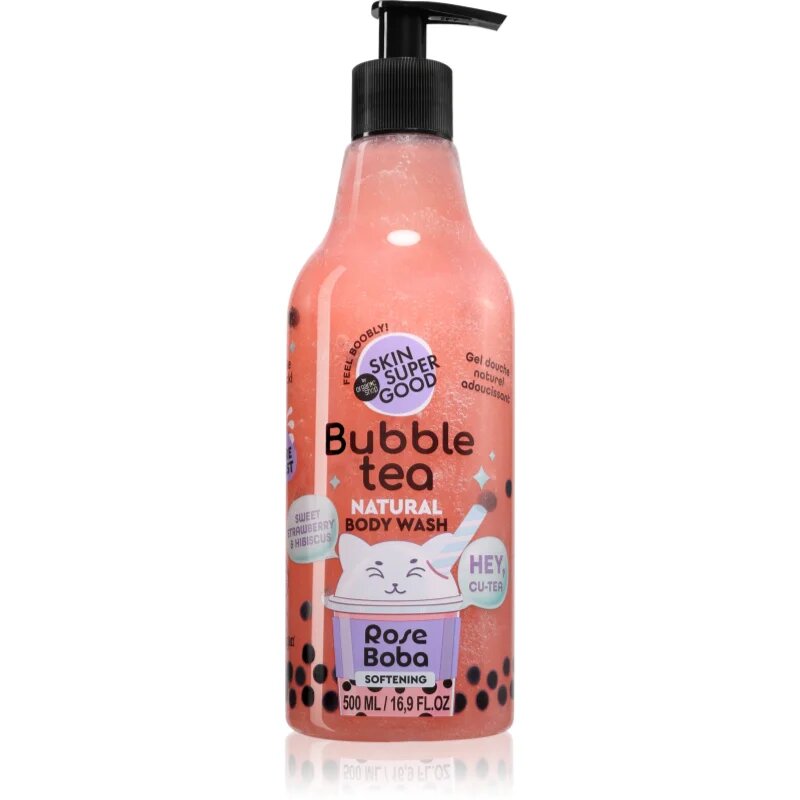 Organic Shop Skin Super Good Bubble Tea bőrlágyító tusfürdő gél 500 ml