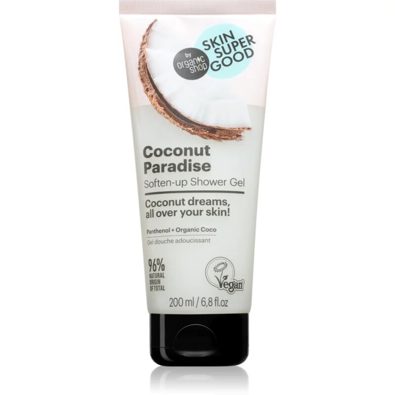 Organic Shop Skin Super Good Coconut Paradise bőrlágyító tusfürdő gél 200 ml