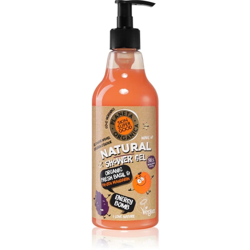 Organic Shop Skin Super Good Energy Bomb természetes tusoló gél frissítő hatással 500 ml