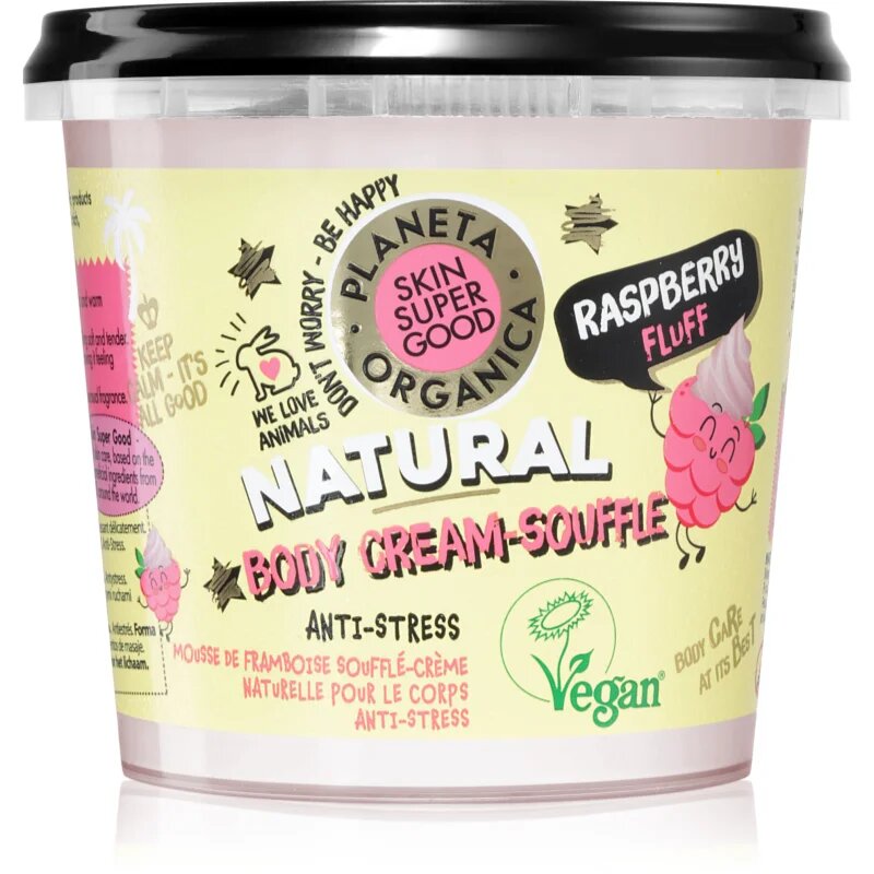 Organic Shop Skin Super Good Raspberry Fluff testápoló szuflé 360 ml