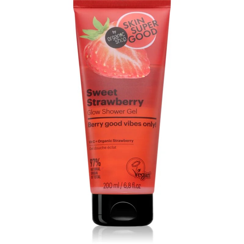 Organic Shop Skin Super Good Sweet Strawberry tápláló tusoló gél 200 ml