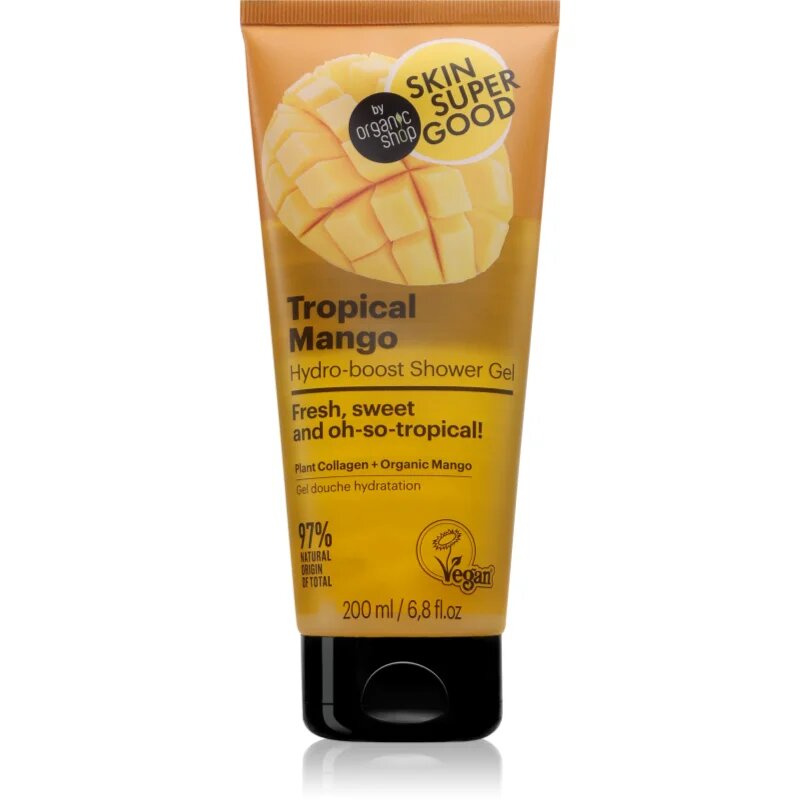 Organic Shop Skin Super Good Tropical Mango tusoló gél mangó kivonattal 200 ml