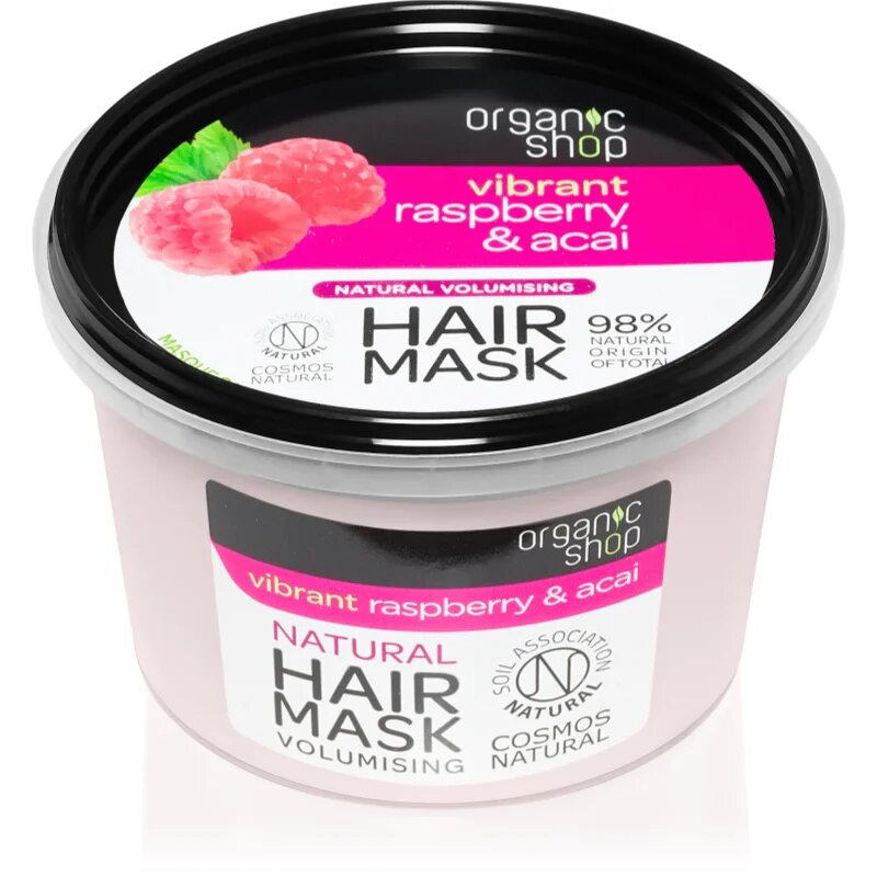 Organic Shop Vibrant Raspberry & Acai tápláló hajmaszk 250 ml