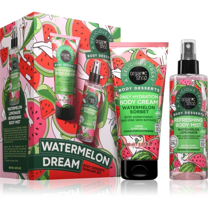Organic Shop Watermelon Dream Body Desserts Skincare Set ajándékszett testre
