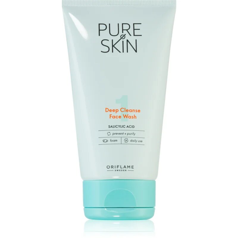 Oriflame Pure Skin tisztító gél az arcbőrre zsíros bőrre 150 ml