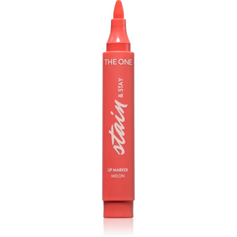 Oriflame The One Stain & Stay hosszan tartó rúzs filctoll forma árnyalat Melon 2.5 g