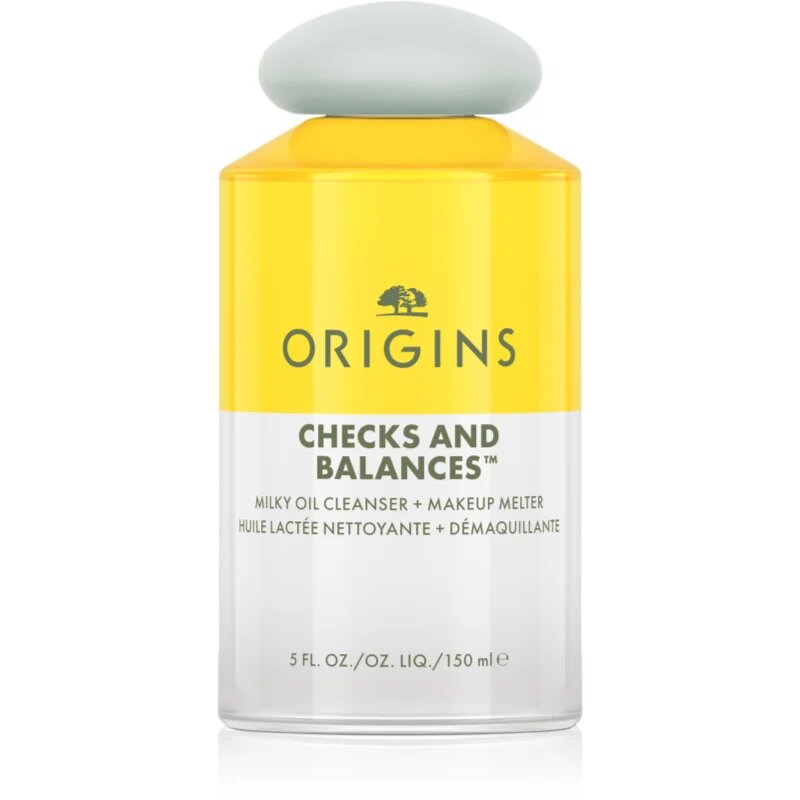Origins Checks and Balances™ Milky Oil Cleanser + Makeup Melter tisztító és sminklemosó olaj 150 ml