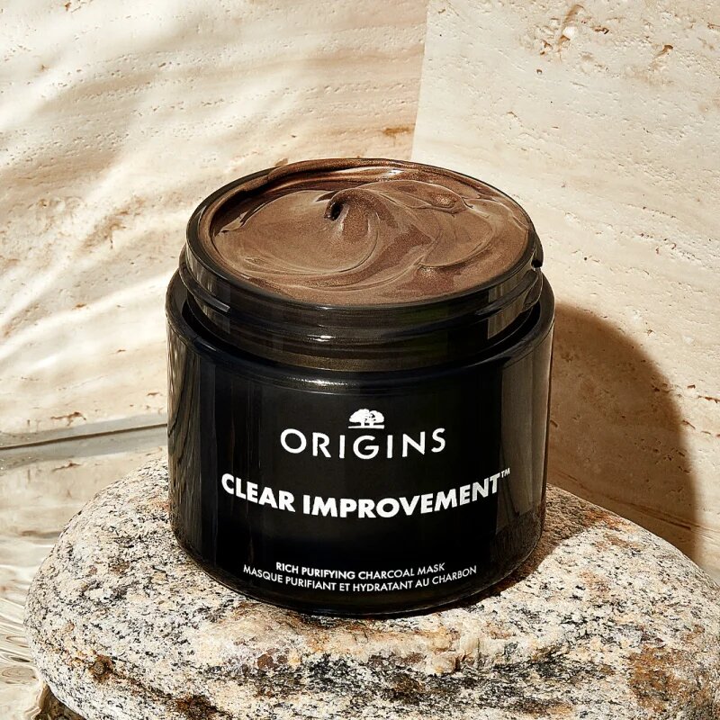 Origins Clear Improvement® Rich Purifying Charcoal Mask tisztító maszk aktív szénnel 30 ml
