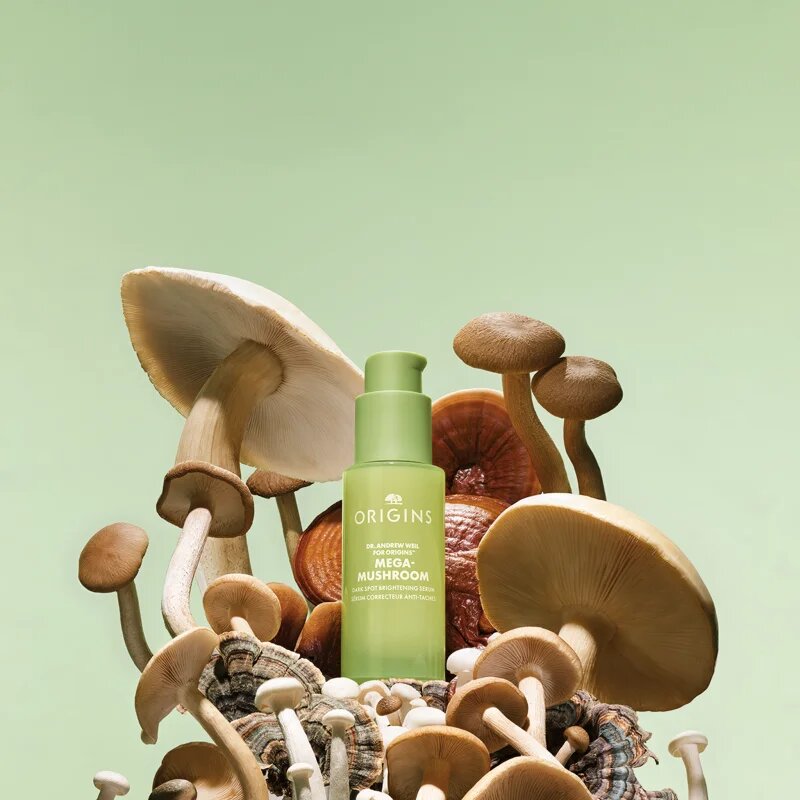 Origins Dr. Andrew Weil for ™ Mega-Mushroom Dark Spot Brightening Corrector Serum bőr szérum a bőr tökéletlenségei ellen 30 ml