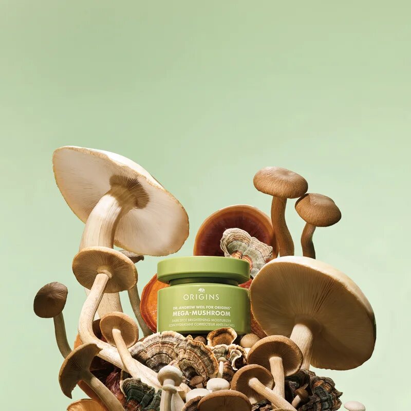 Origins Dr. Andrew Weil for ™ Mega-Mushroom Dark Spot Moisturizer Egységesítő hidratáló krém a bőr tökéletlenségei ellen 50 ml