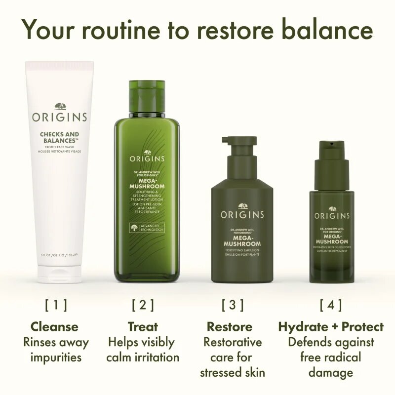 Origins Dr. Andrew Weil for ™ Mega-Mushroom Relief & Resilience Soothing Treatment Lotion bőrlágyító és nyugtató arcvíz 200 ml