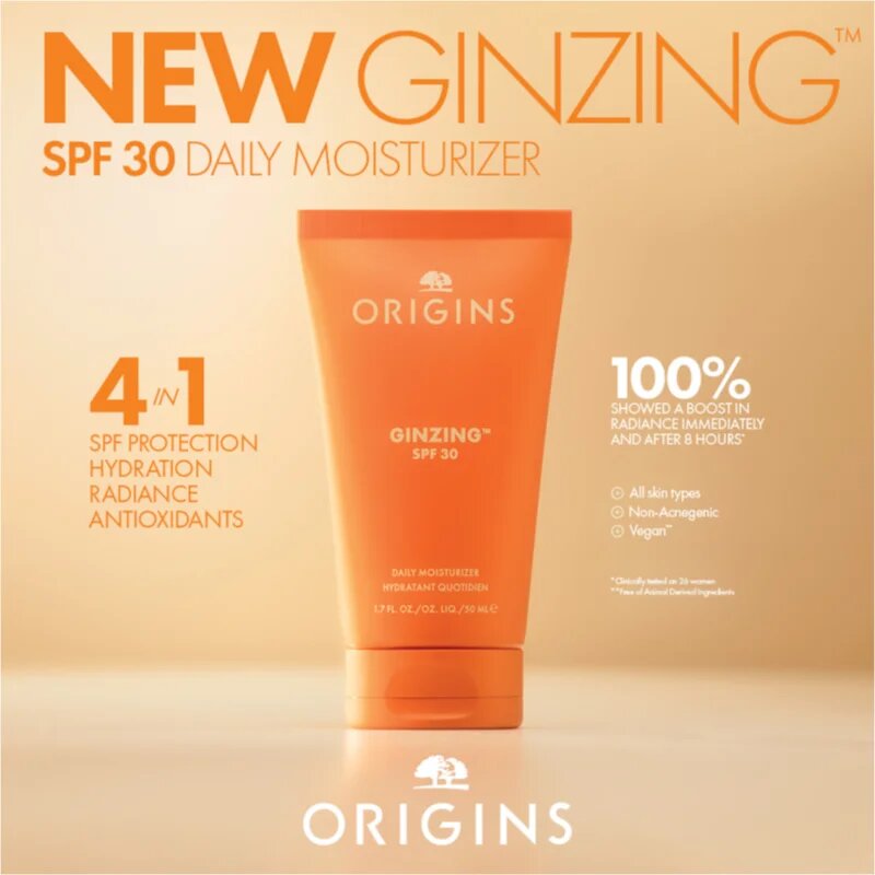 Origins GinZing™ SPF 30 Daily Moisturizer nappali hidratáló krém SPF 30 50 ml