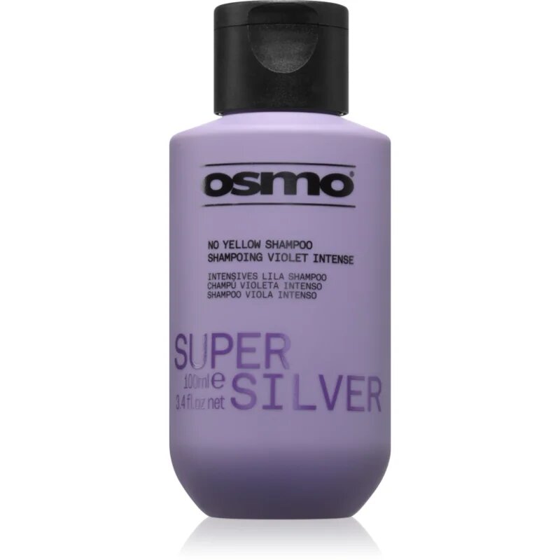 Osmo Super Silver No Yellow Shampoo sampon sárga tónusok ellen szőke és ősz hajra 100 ml