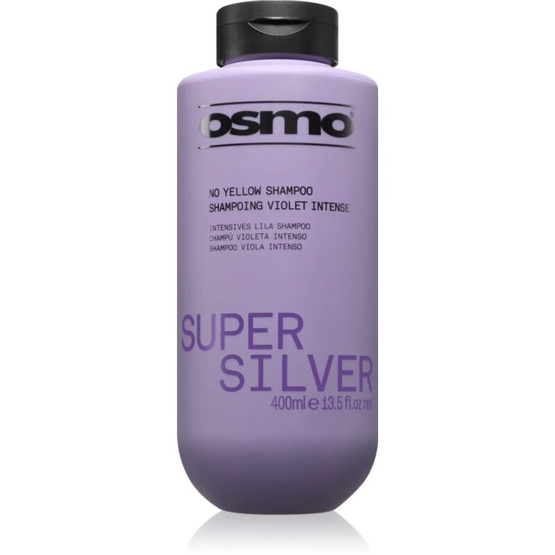 Osmo Super Silver No Yellow Shampoo sampon sárga tónusok ellen szőke és ősz hajra 400 ml