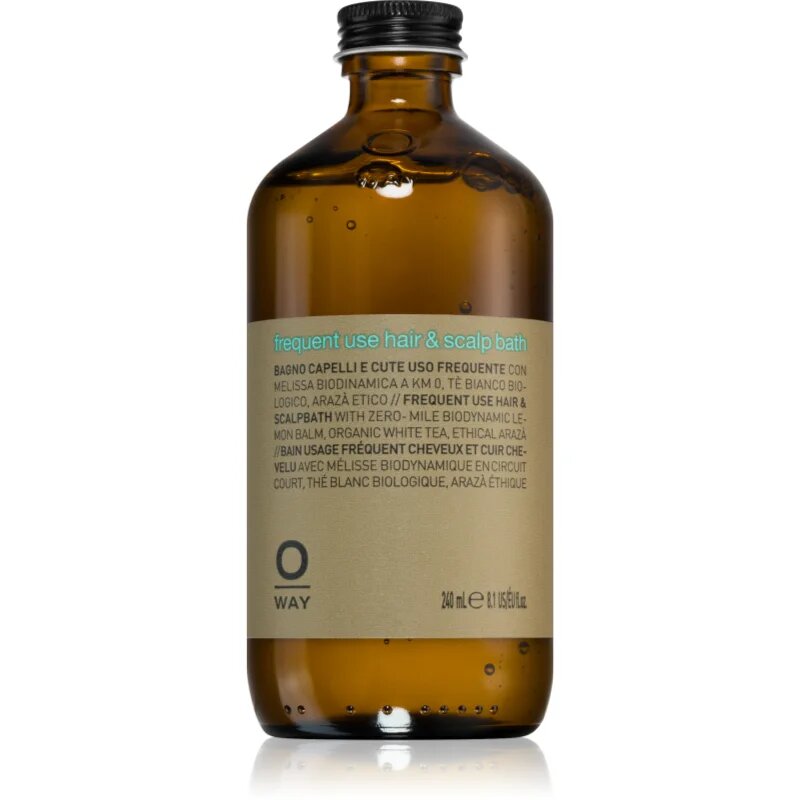 Oway dailyAct Hair & Scalp Bath gyengéd sampon mindennapos használatra a hajra és a fejbőrre 240 ml