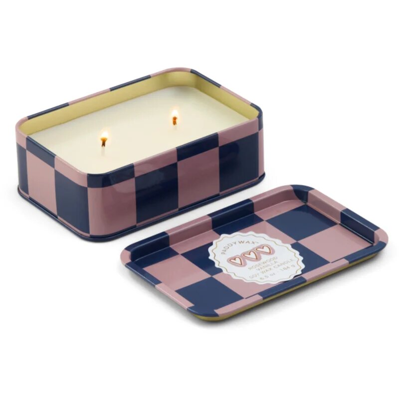 Paddywax A Dopo Hearts illatgyertya alumínium dobozban Rosewood Vanilla 184 g
