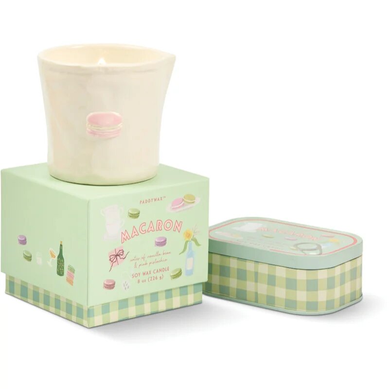 Paddywax Bistro Macaron illatgyertya kerámiából készült 226 g