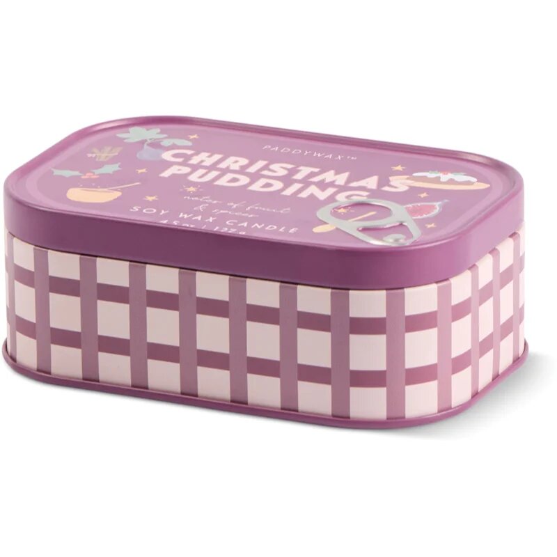 Paddywax Bistro Tin Christmas Pudding illatgyertya alumínium dobozban 127 g