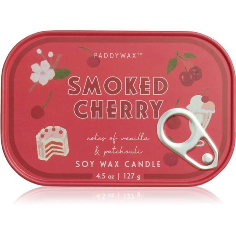 Paddywax Bistro Tin Smoked Cherry illatgyertya alumínium dobozban 127 g