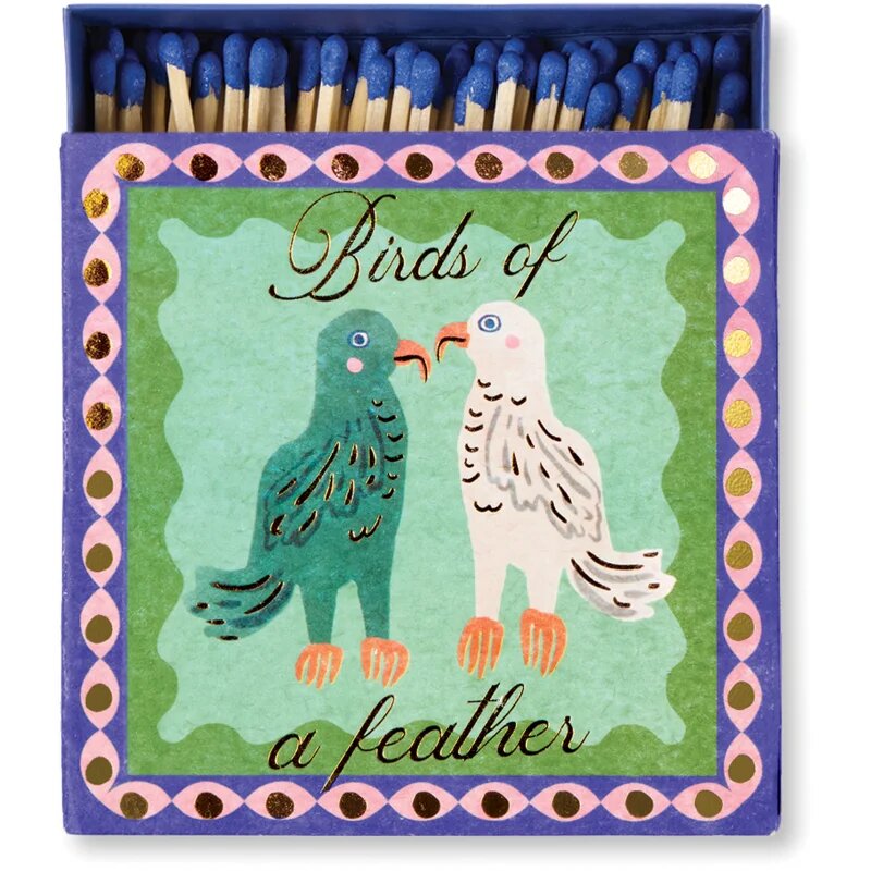 Paddywax Square Birds of a Feather gyufa 125 db