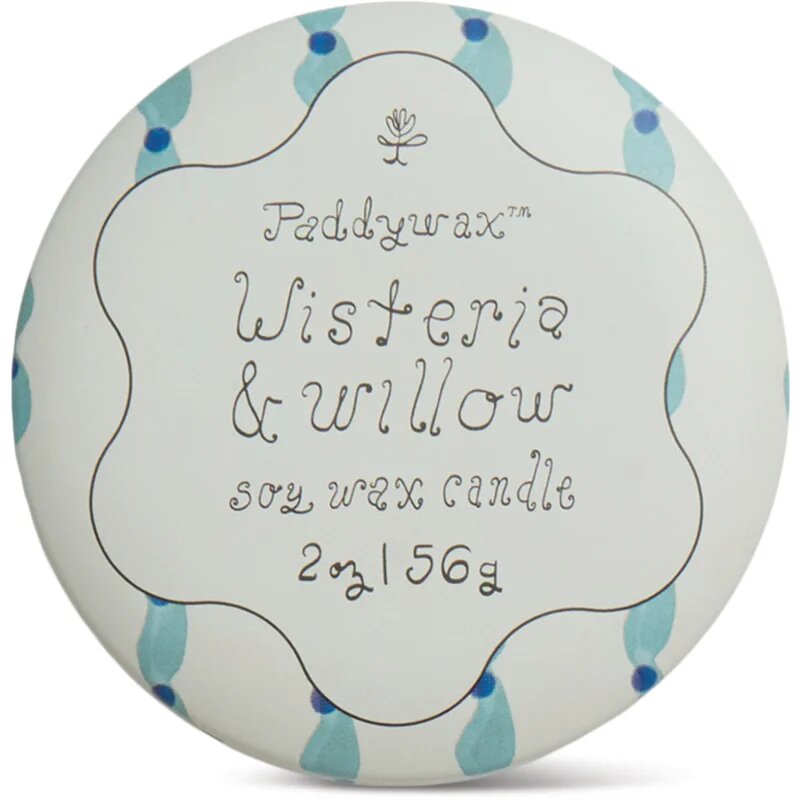 Paddywax Tulip Wisteria & Willow illatgyertya kupakkal 56 g