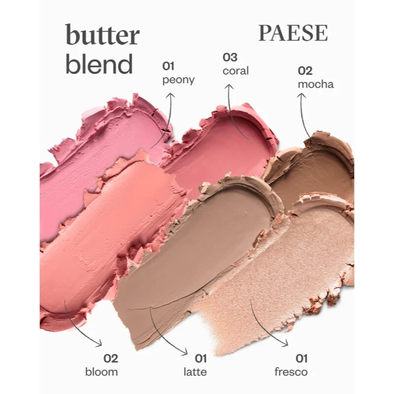 Paese Butter Blend Bronze Stick krémes bronzosító stift árnyalat 01 Latte 6 g