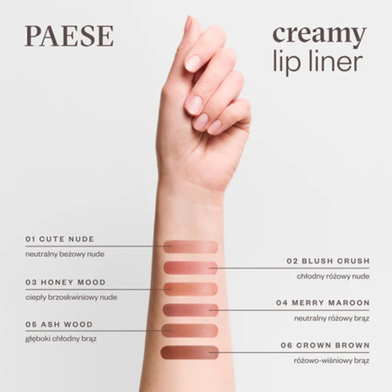 Paese Creamy Lip Liner ajakceruza árnyalat 05 ash wood 0.6 g