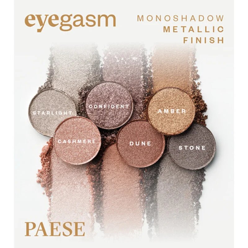 Paese Eyegasm Eyeshadow hosszantartó szemhéjfesték árnyalat 12 Dune 15 g