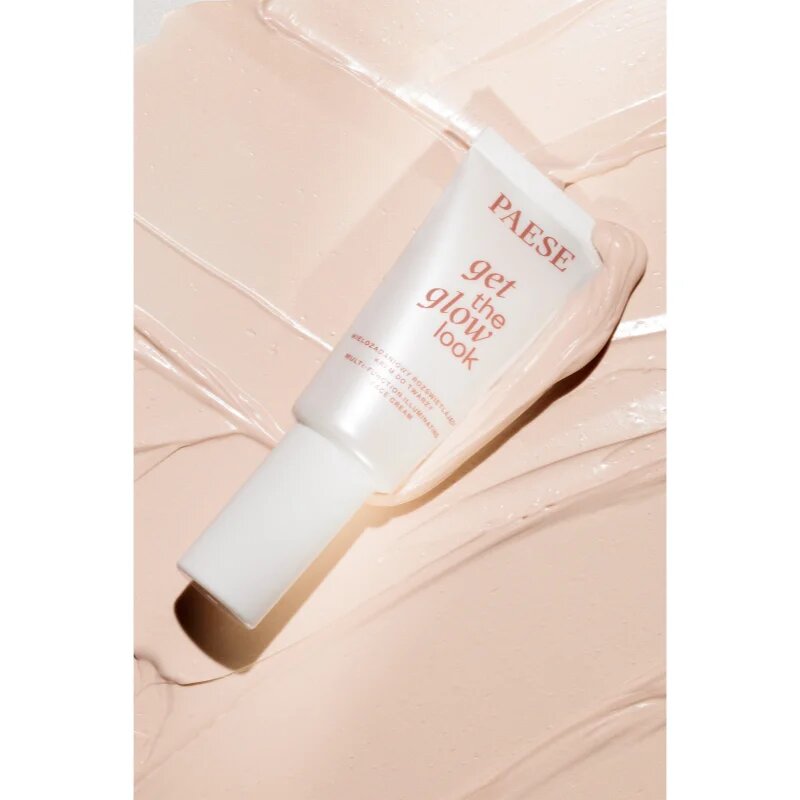 Paese Get The Glow Look Illuminating Face Cream multifunkciós tonizáló krém az élénk bőrért 30 ml
