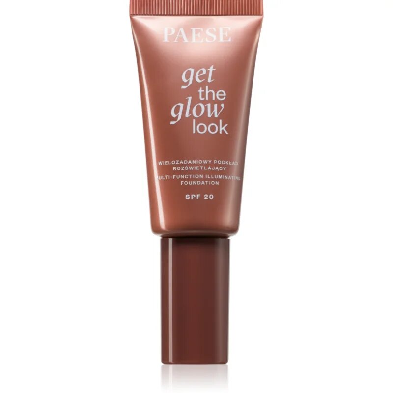 Paese Get The Glow Look Illuminating Foundation könnyű alapozó világosító hatással SPF 20 árnyalat 1N Light Beige 30 ml
