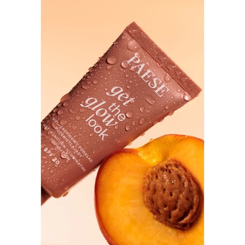 Paese Get The Glow Look Illuminating Foundation könnyű alapozó világosító hatással SPF 20 árnyalat 1N Light Beige 30 ml