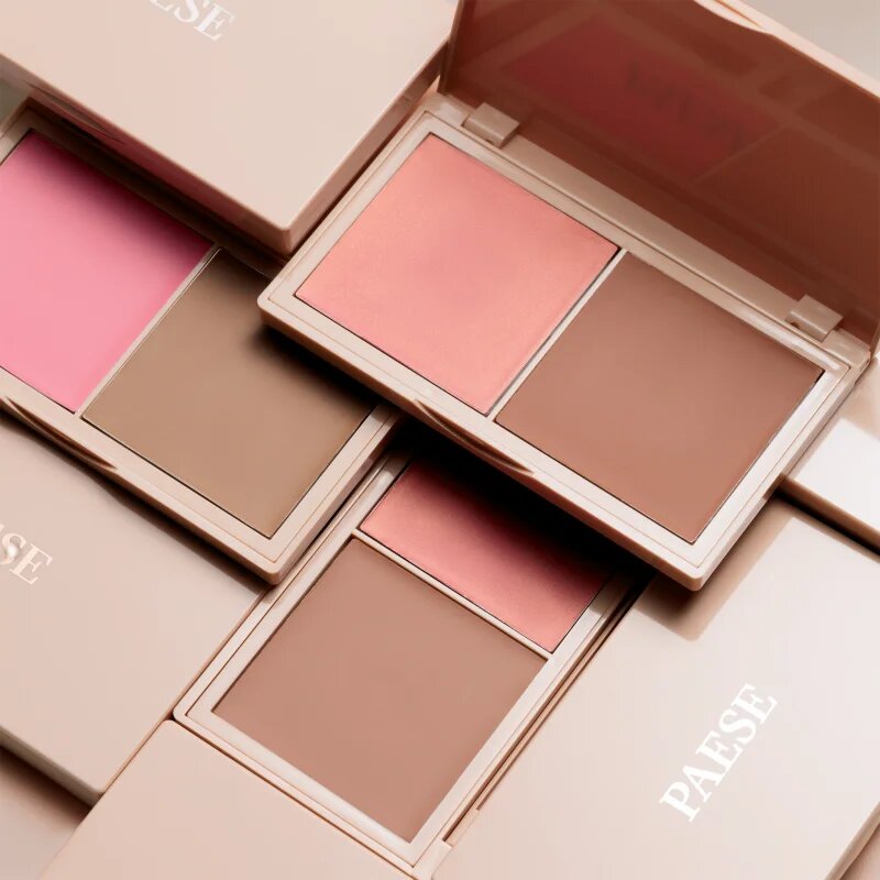 Paese Kiss My Cheeks Face Contouring Palette Cold Púderes highlight és kontúr paletta árnyalat 02 Cold 15 g
