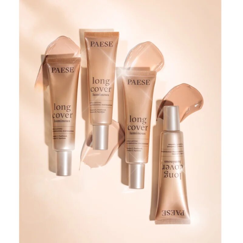 Paese Long Cover Luminous Foundation élénkítő make-up árnyalat 1.0 light beige 30 ml