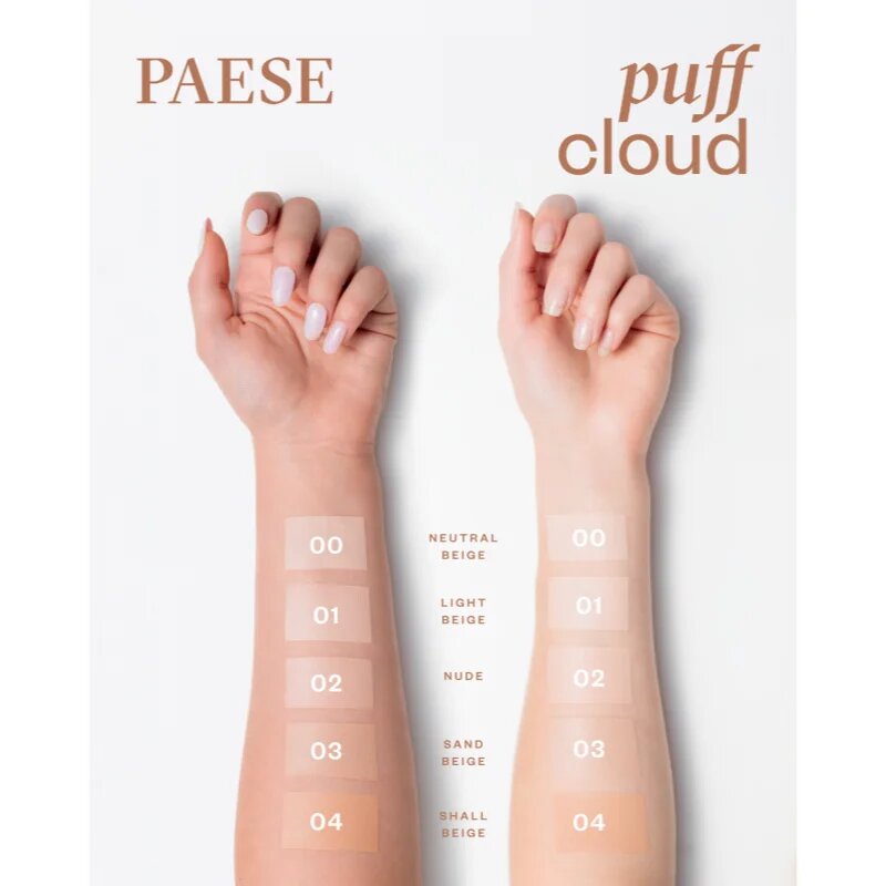 Paese Puff Cloud Foundation ultra könnyű make-up SPF 20 árnyalat 01 Light Beige 37 ml