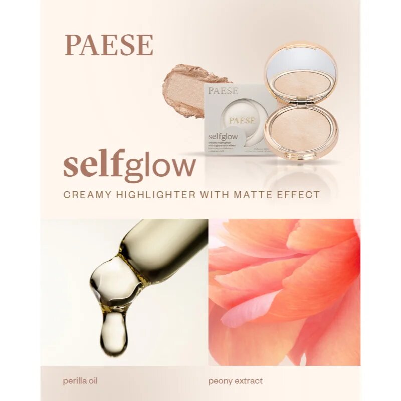 Paese Self Glow Highlighter krémes élénkítő készítmény árnyalat golden hour 8 g