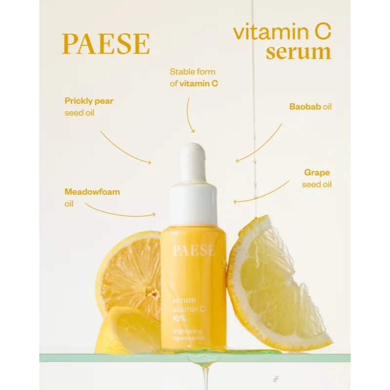Paese Serum Vitamin C 10% regeneráló olaj szérum C vitamin 15 ml