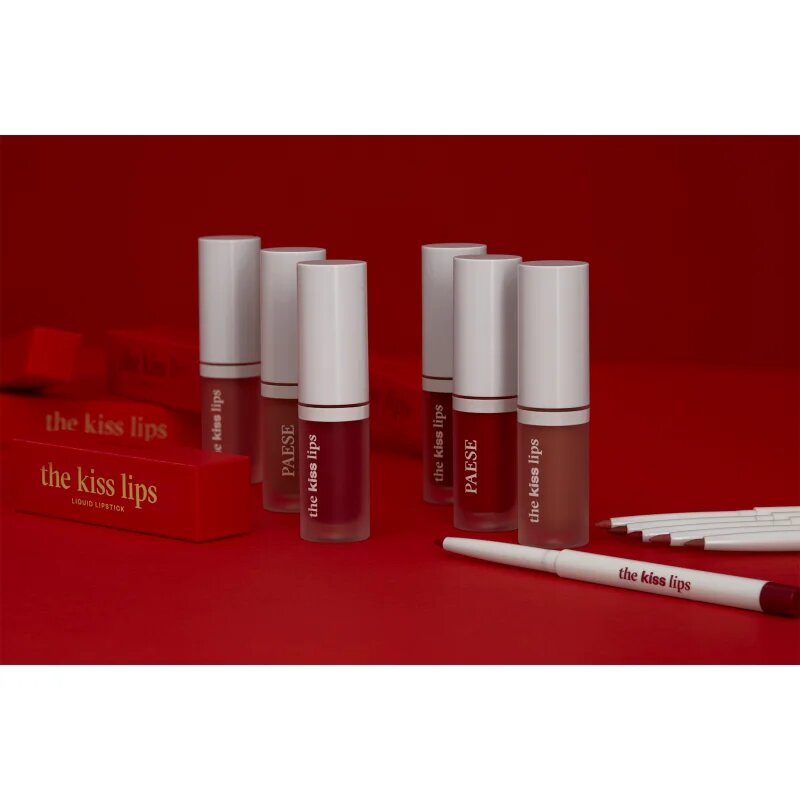 Paese The Kiss Lips Liquid Lipstick mattító folyékony rúzs árnyalat 03 Lovely Pink 34 ml