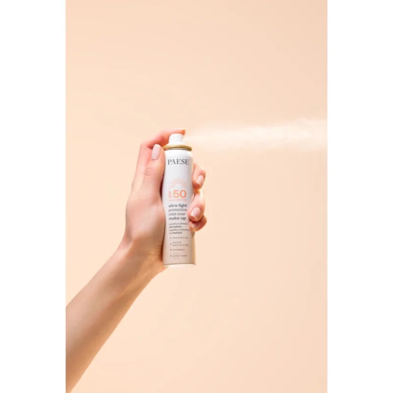 Paese Ultra-light Protective Mist Over Make-up sminkfixáló spray SPF 50 75 ml
