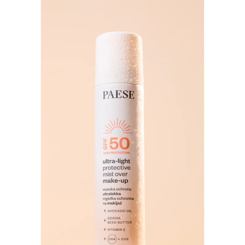 Paese Ultra-light Protective Mist Over Make-up sminkfixáló spray SPF 50 75 ml