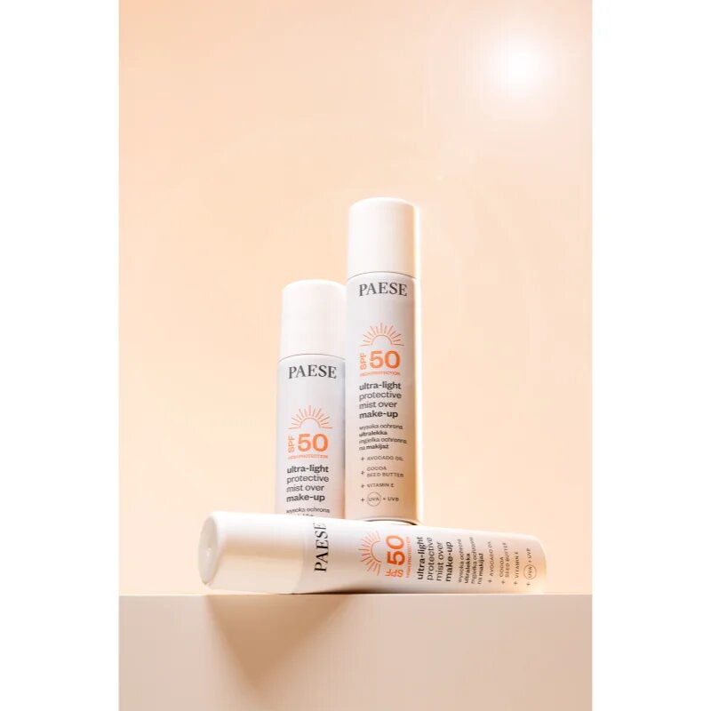 Paese Ultra-light Protective Mist Over Make-up sminkfixáló spray SPF 50 75 ml