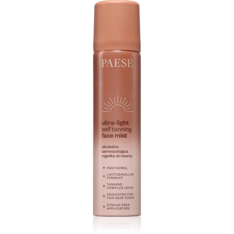 Paese Ultra-light Self Tanning Face Mist önbarnító permet az arcra 75 ml