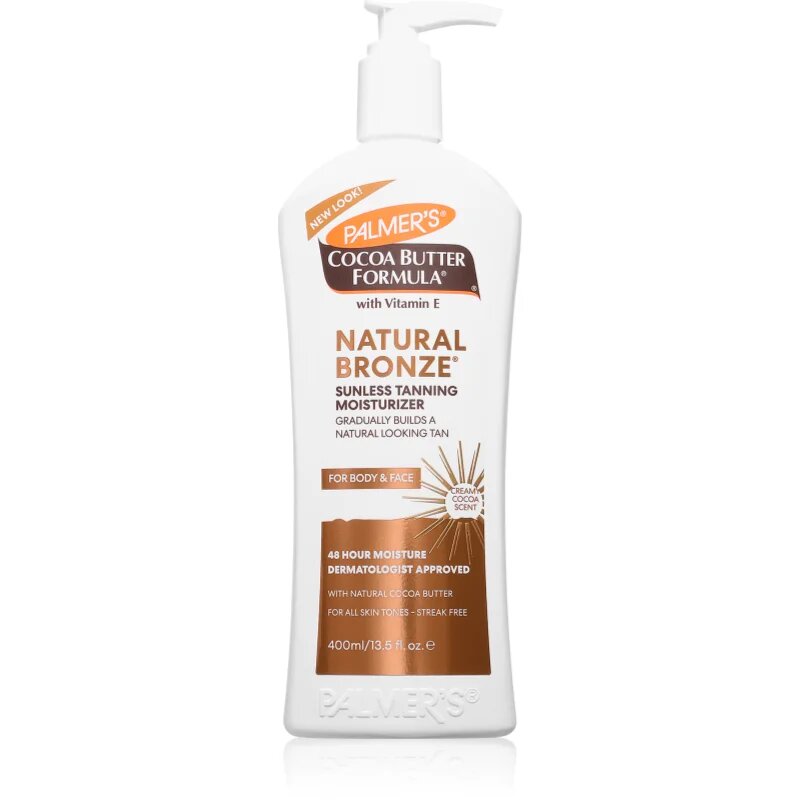 Palmer’s Cocoa Butter Formula Natural Bronze önbarnító testápoló krém a fokozatos barnulásért 400 ml