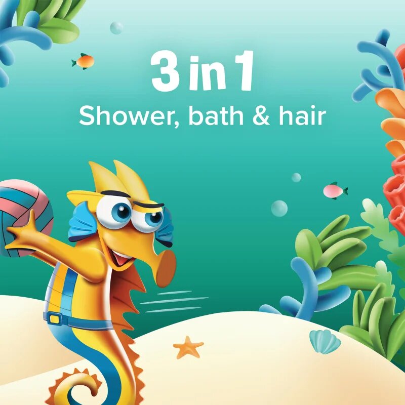 Palmolive Kids Sea Creatures tusfürdő gél gyermekeknek 750 ml
