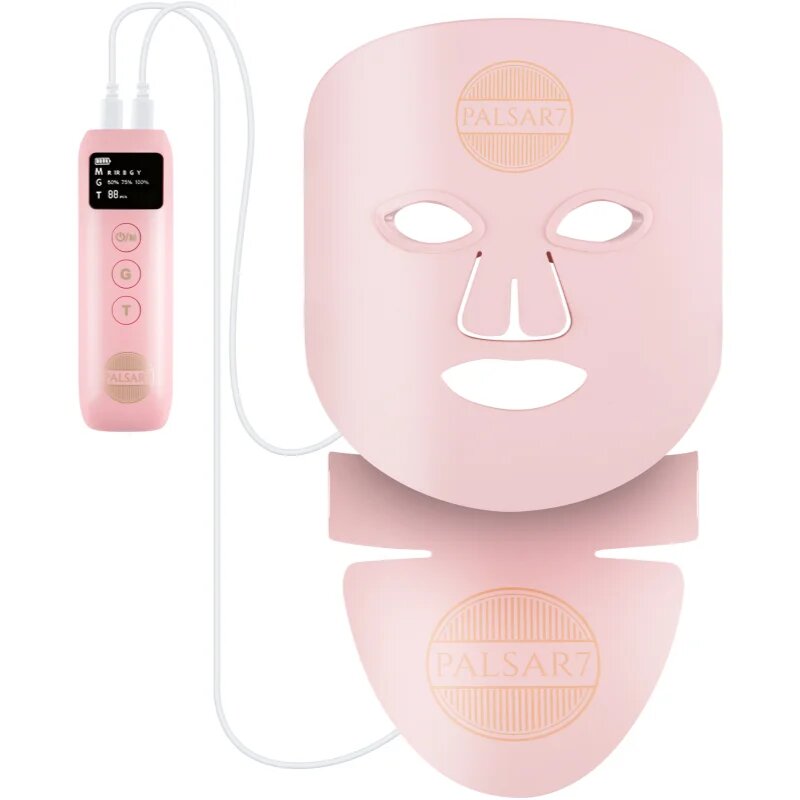 PALSAR7 Photon LED mask Pink Cloud LED kezelőmaszk az arcra és dekoltázsra 1 db