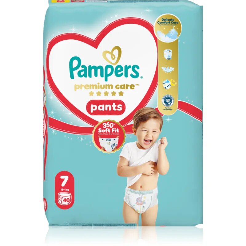 Pampers Premium Care Pants Size 7 eldobható nadrágpelenkák 15+ kg 40 db