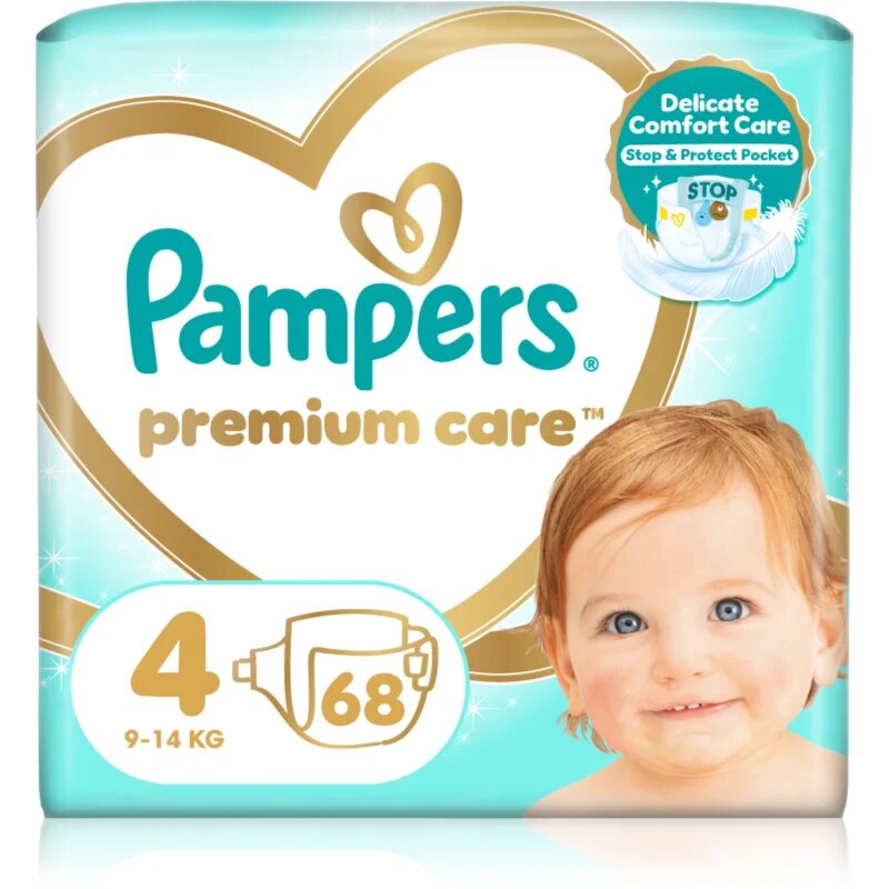 Pampers Premium Care Size 4 eldobható pelenkák 9-14 kg 68 kg