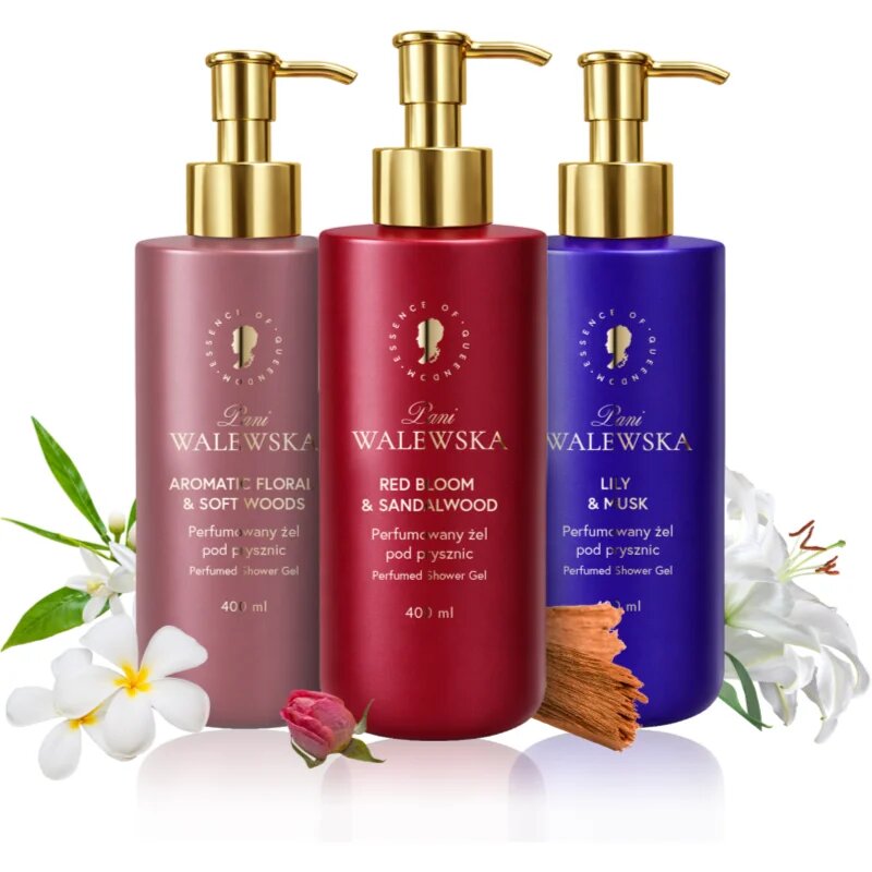 Pani Walewska Red Bloom & Sandalwood Perfumed Shower Gel tusfürdő gél 400 ml