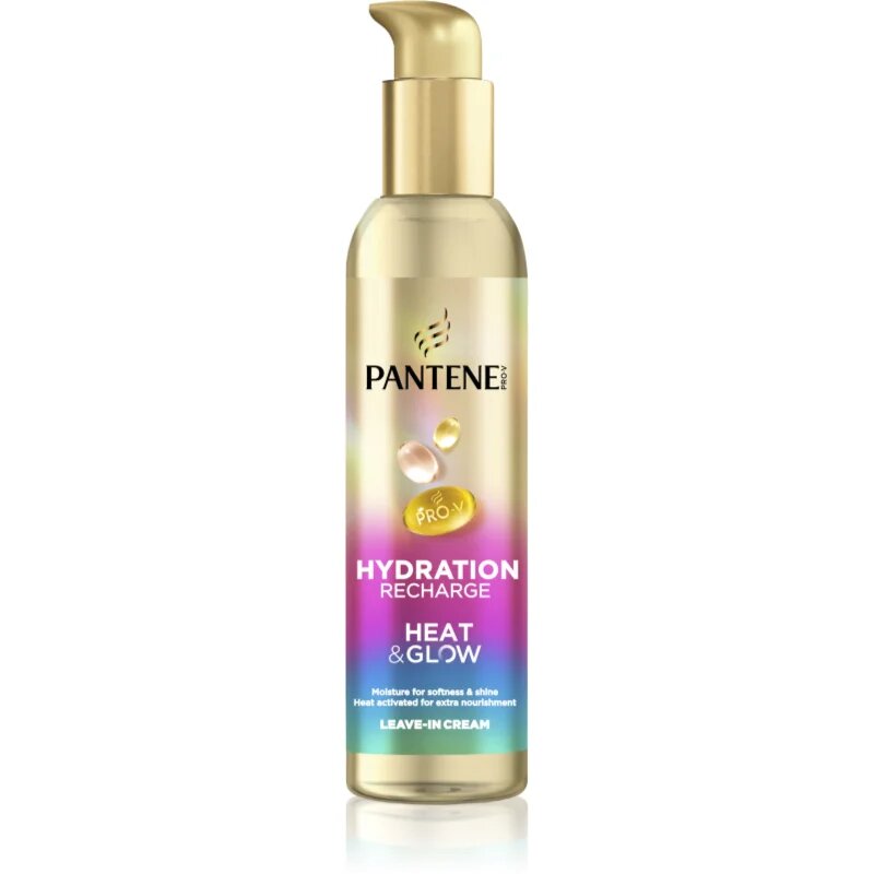 Pantene Pro-V Active Nutri Plex Hydration Recharge öblítést nem igénylő krém a hajformázáshoz melyhez magas hőfokot használunk 135 ml
