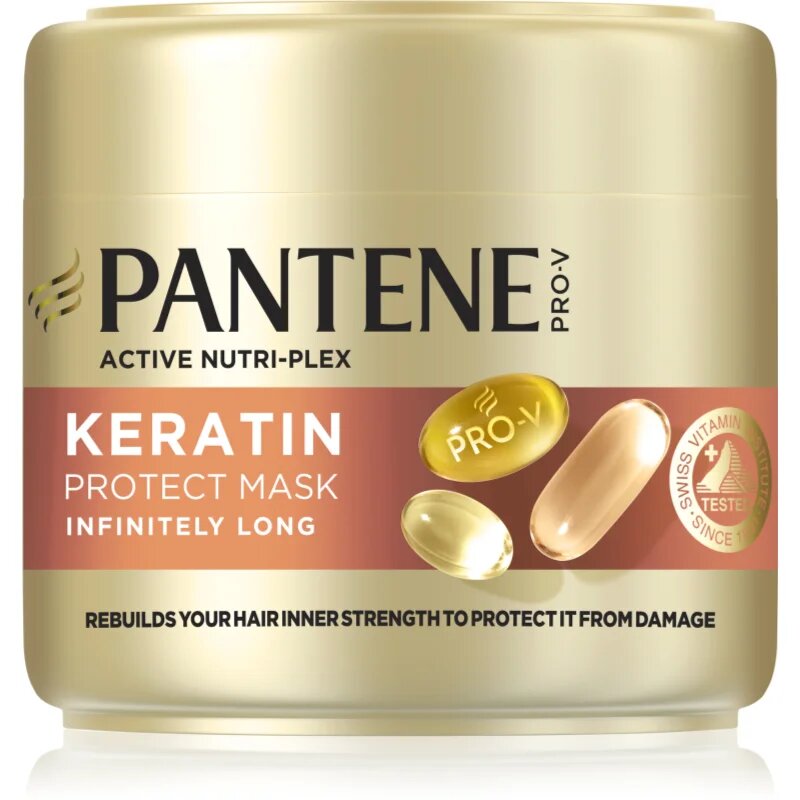 Pantene Pro-V Active Nutri Plex Infinitely Long keratinos maszk száraz és sérült hajra 300 ml