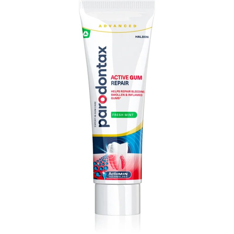 Parodontax Active Gum Repair Fresh Mint fogkrém az egészséges ínyért és a szájüreg teljeskörű ápolásáért 75 ml
